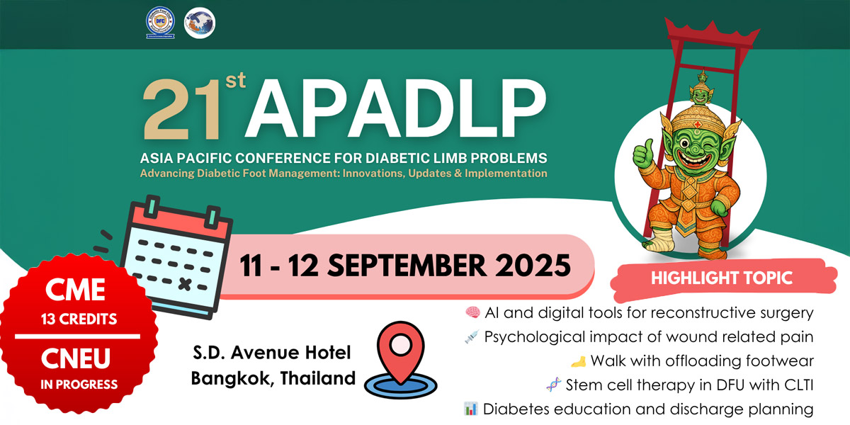21st APADLP - ASIA PACIFIC CONFERENCE FOR DIABETIC LIMB PROBLEMS